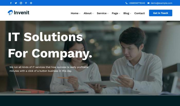 IT解决方案服务商网站模板