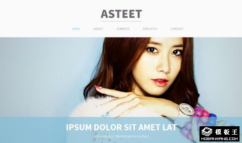 简洁时尚产品介绍网页模板