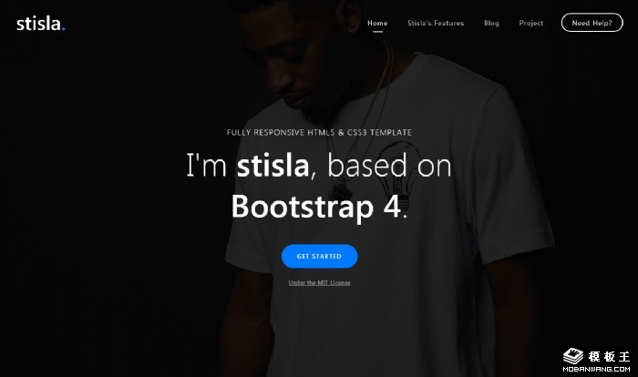 商务开放展示单页面模板