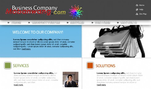 商务企划公司网页模板