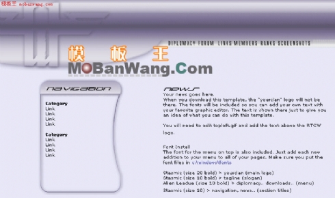 欧美个人主页模板