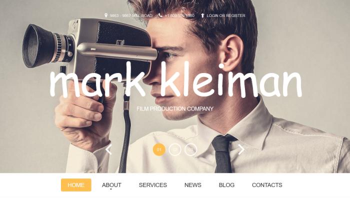 影视制作公司网站模板