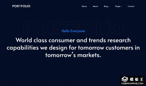 创意科技产品动态响应式网页模板