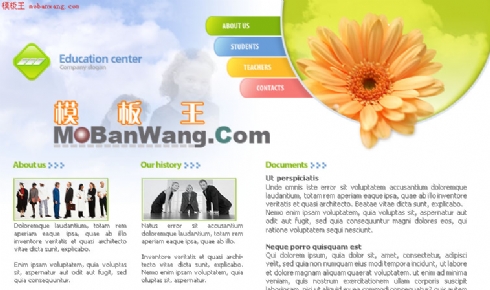 关注儿童主题_欧美网页模板