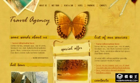 探险旅程旅游公司网页模板