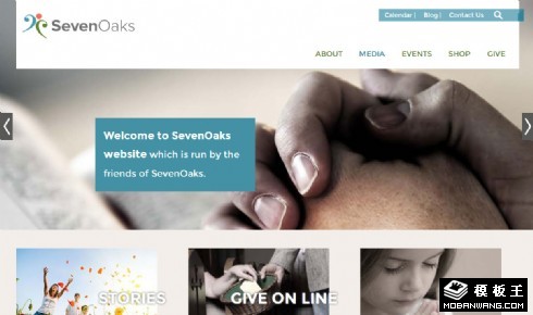 慈善公益教会响应式网页模板