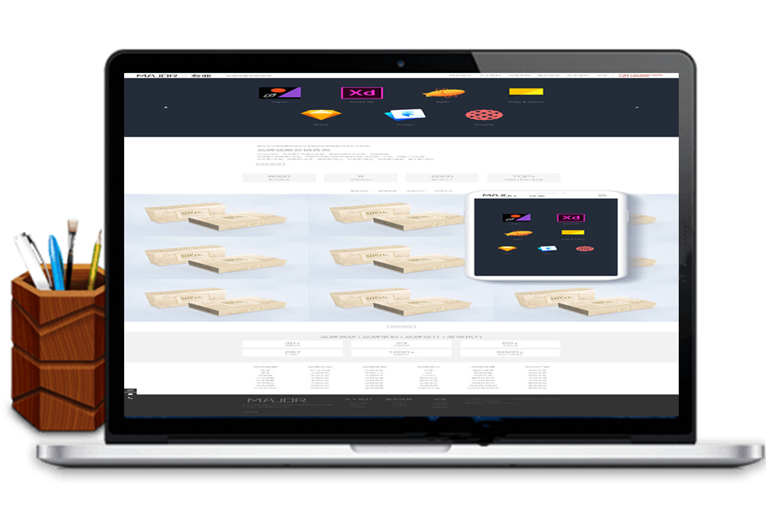 设计类模板源码，织梦响应式品牌战略营销设计类网站织梦模板(自适应手机端)