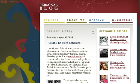 欧美另类网页模板