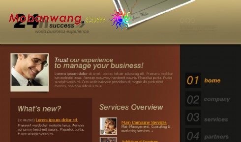 咨询管理顾问网页模板