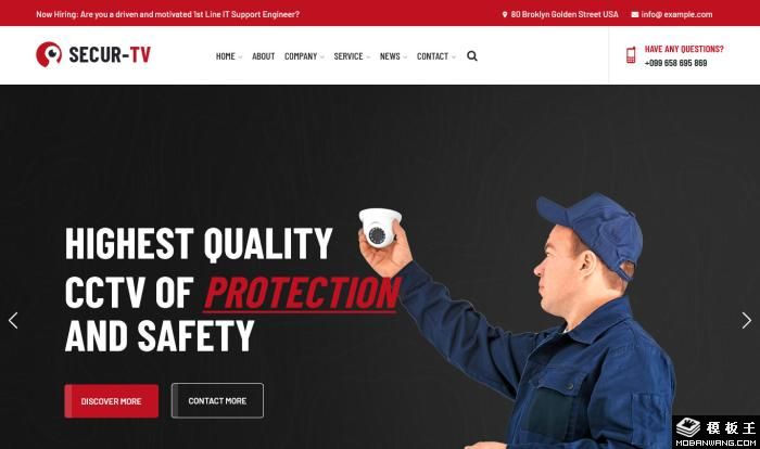 安防监控系统服务公司网站模板