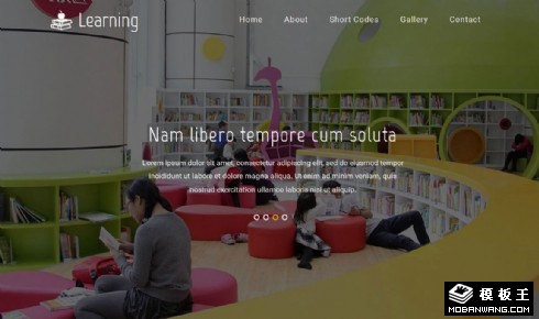 兴趣学习响应式网站模板