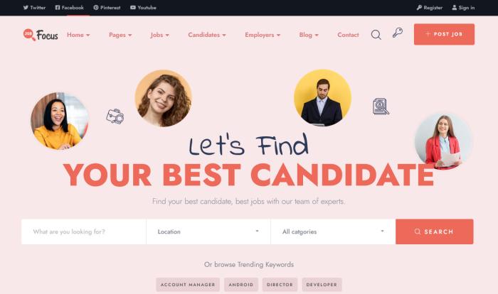 高效招聘服务专家网站模板