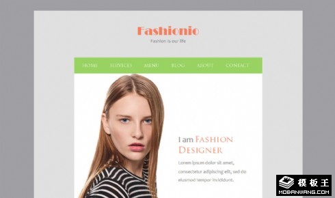 时尚化妆服务响应式网页模板