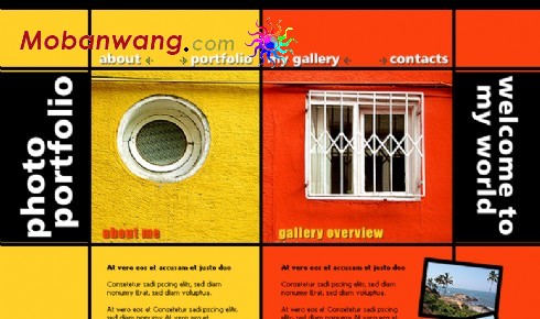 个人图片收藏网站模板