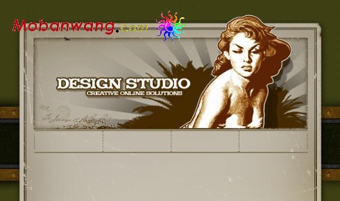 艺术设计工作室网页模板