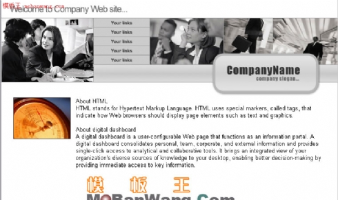 欧美简单商务公司模板