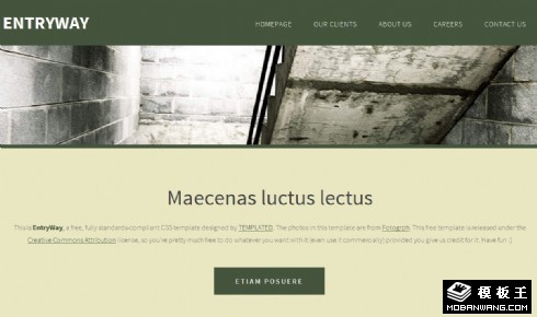 简洁描述列表网页模板