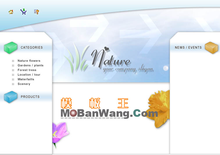 欧美风格公司网站模板