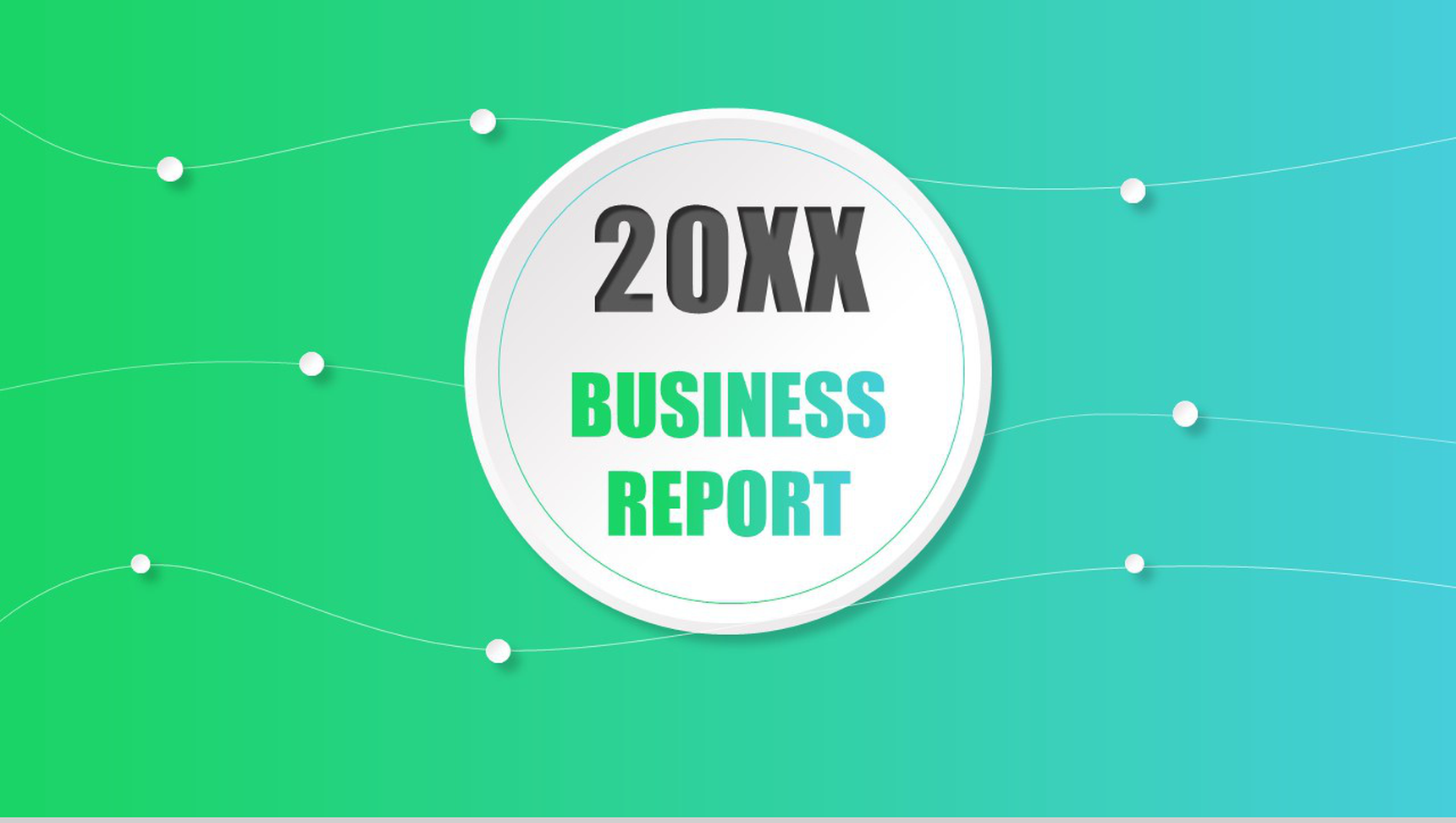 绿色扁平商务通用大气PPT模板