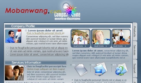 商务企业公司网站模板