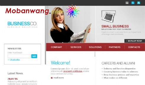 商务公司网页模板