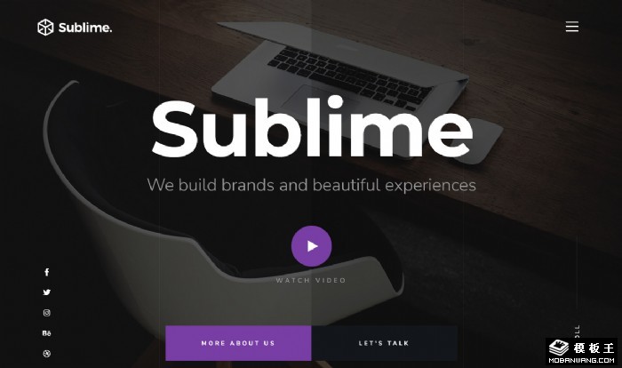 品牌体验创造团队网页模板