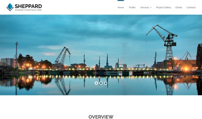 海洋资源开发工程公司网站模板