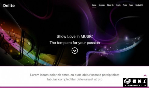 原创音乐APP展示响应式网页模板