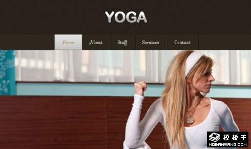 瑜伽教练介绍网页模板