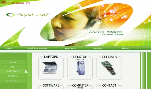 欧美数码产品公司网站（带PSD源文件）模板