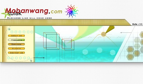 企业商务网站首页模板