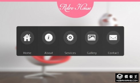 复古家居设计展示网页模板