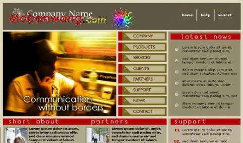 通信公司网页模板