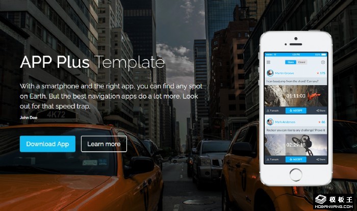 APP专业商用展示网页模板