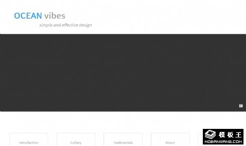 简单幻灯菜单展示响应式网页模板
