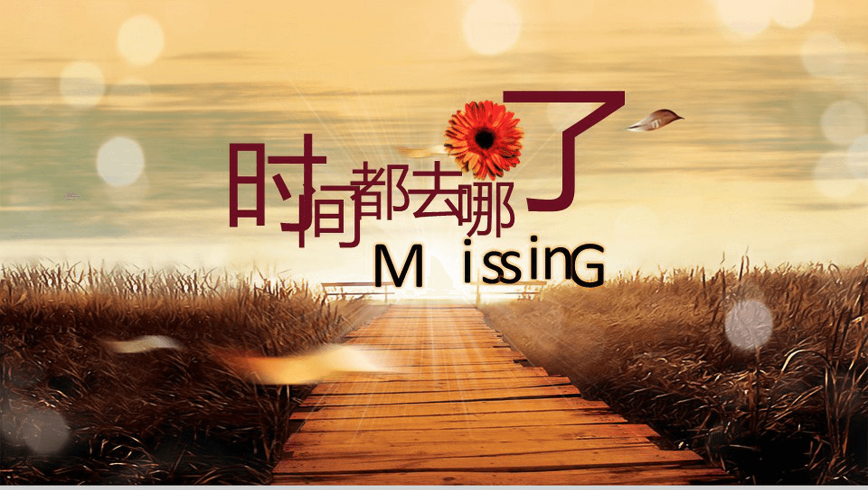 时间都去那了同学聚会PPT模板