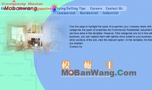 欧美家居公司网站模板