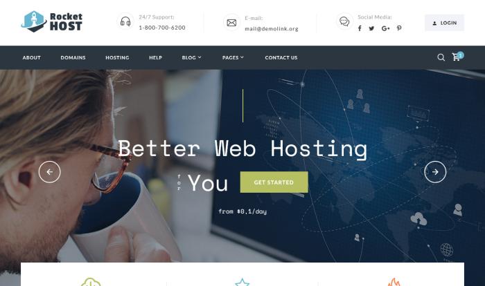 精品网站托管服务模板