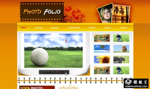 风光图片展示网页模板