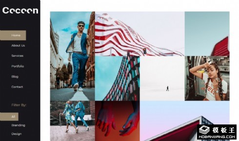 图文企业展示动态响应式网站模板