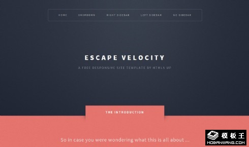 红黑图文列表响应式网页模板