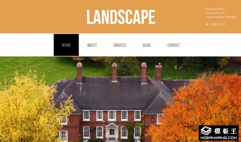 房产景观设计响应式网页模板