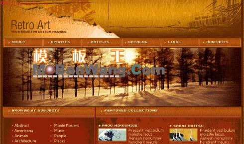 欧美户外自然网页模板