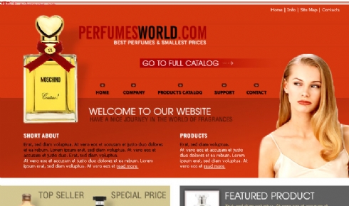 庆国庆_法国香水品牌模板