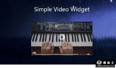 简单视频播放插件网页模板