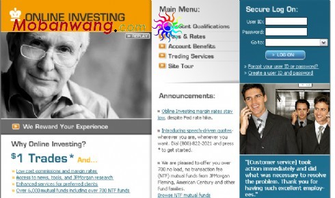 在线投资企业网页模板