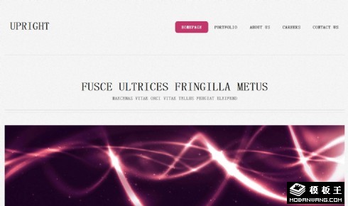 浅灰简洁紫红产品网页模板