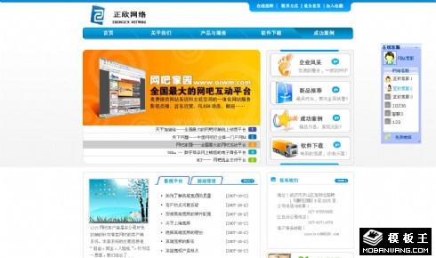 网络平台开发公司网页模板