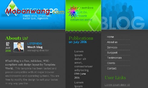 教师BLOG网页模板(xhtml)