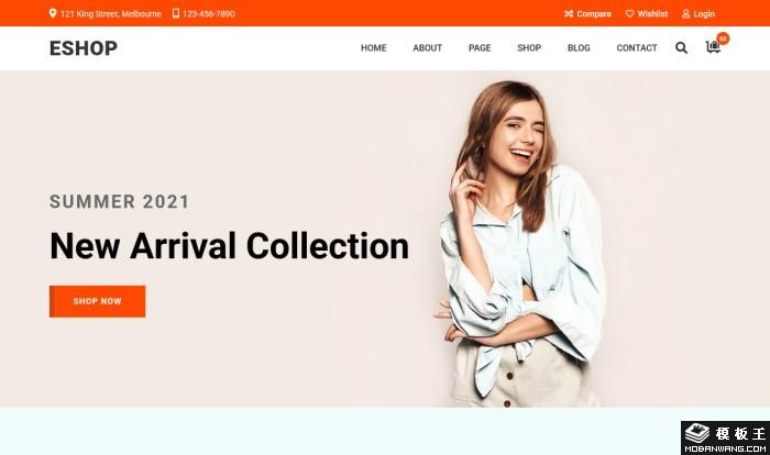 时尚服饰新款上市商城模板